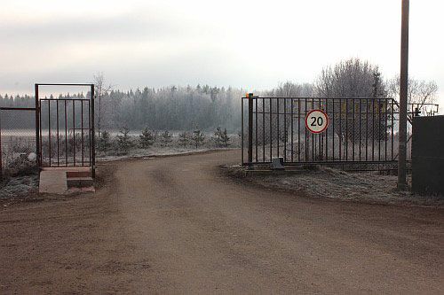 въездные ворота в СНТ Назарьевское