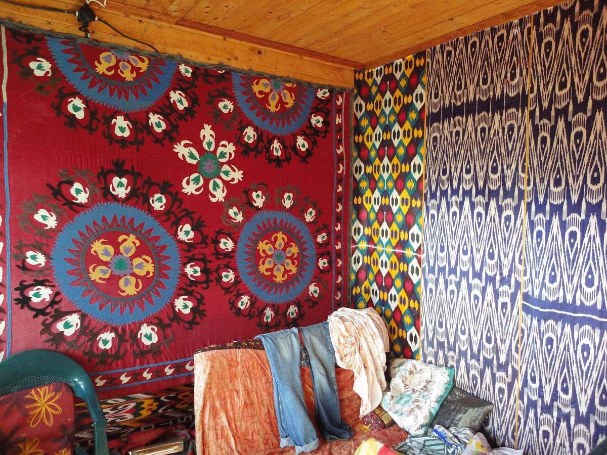 узбекский шелк и ковры