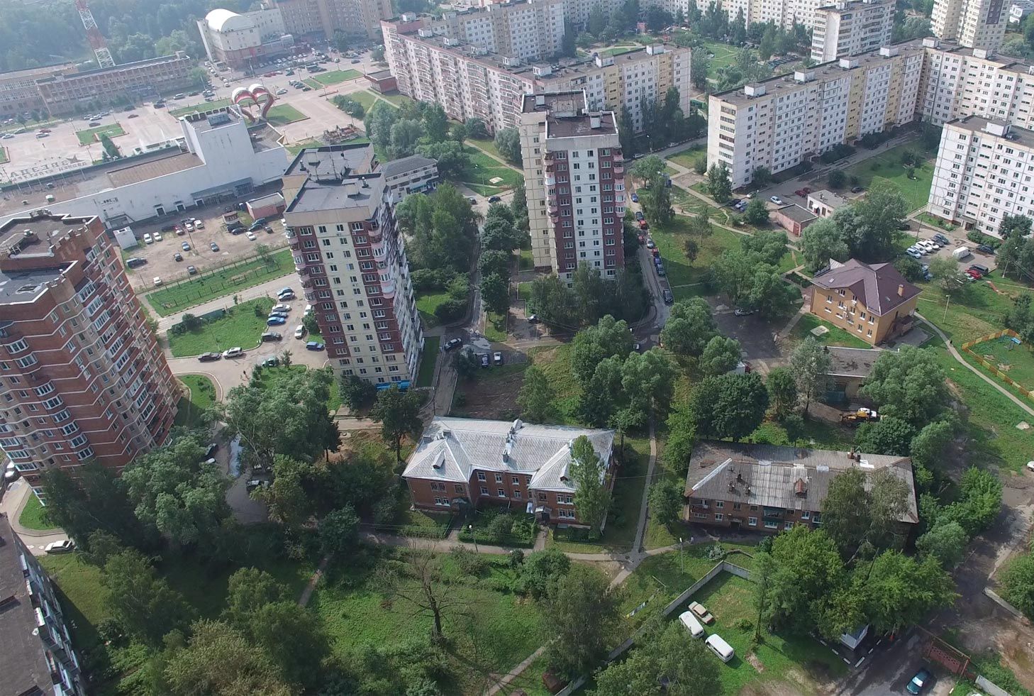 Вид из окон ЖК Школьный на центр Наро-Фоминска