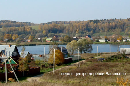 озеро в центре д. Васильево