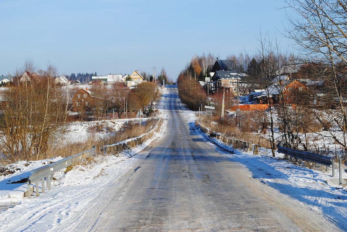 зимняя дорога в д. Золотьково
